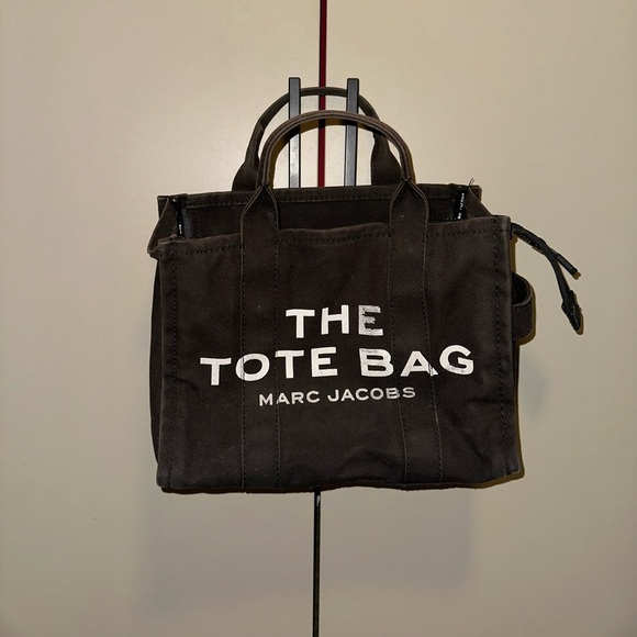 Authentic Marc Jacobs Black Tote Bag Medium Y2K - Picture 5 of 11